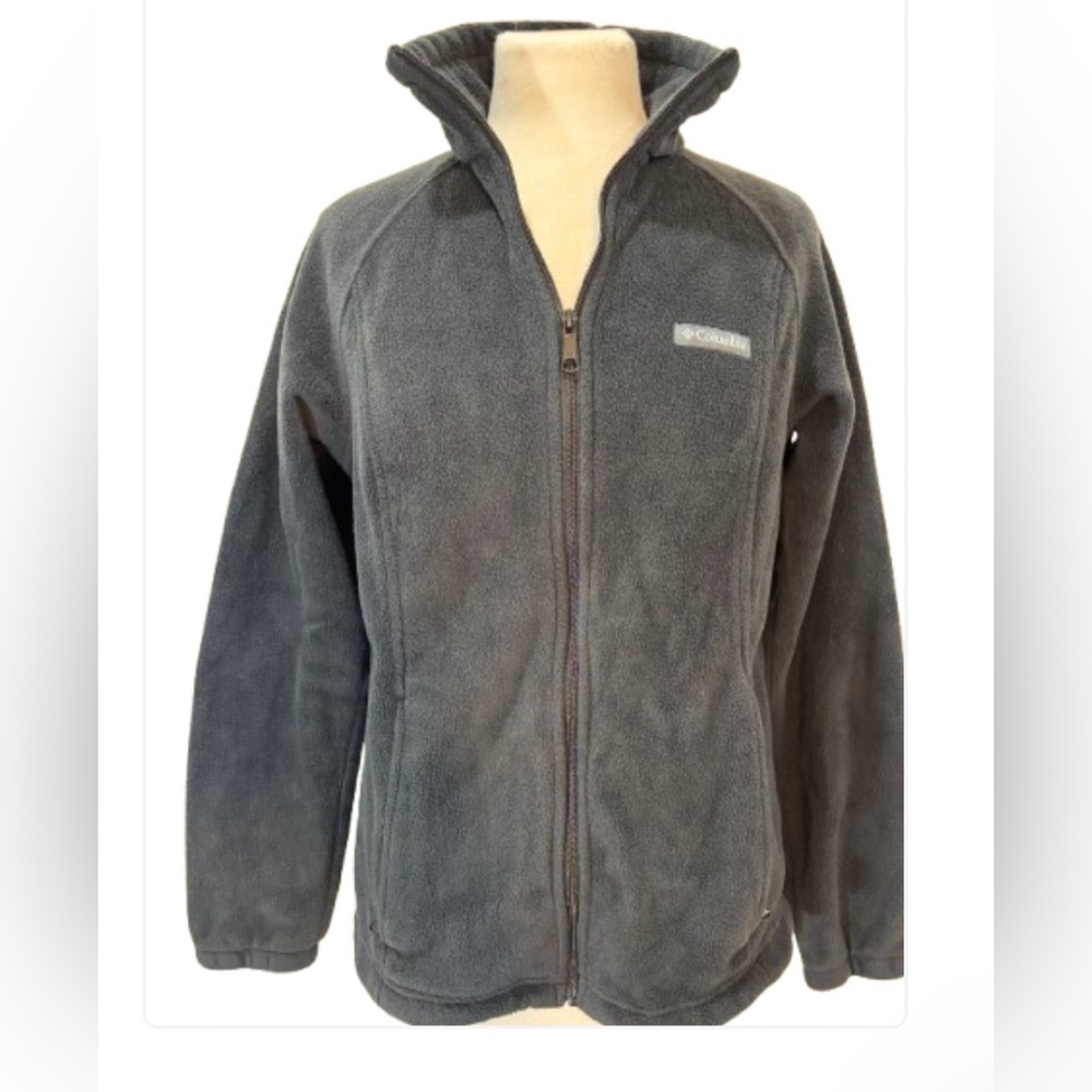 Size Large Columbia Black Full-Zip Fleece Jacket
